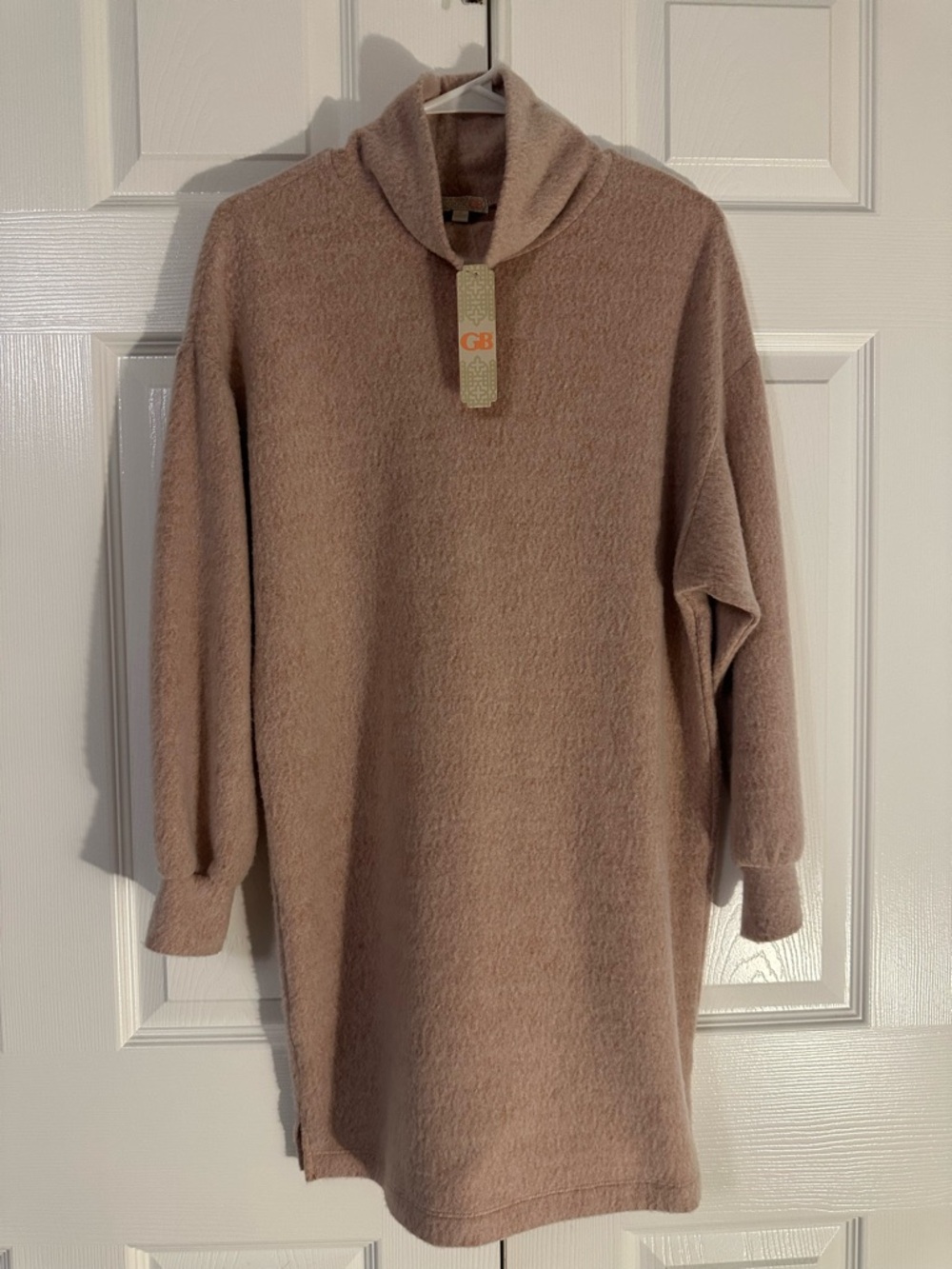 Gianni Bini Blush Pink Cowl Neck Sweater